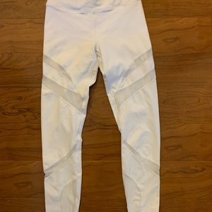 Fabletics high waisted white leggings